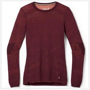 Smartwool Intraknit Thermal Merino Base Layer Top Women’s Black Cherry Size L